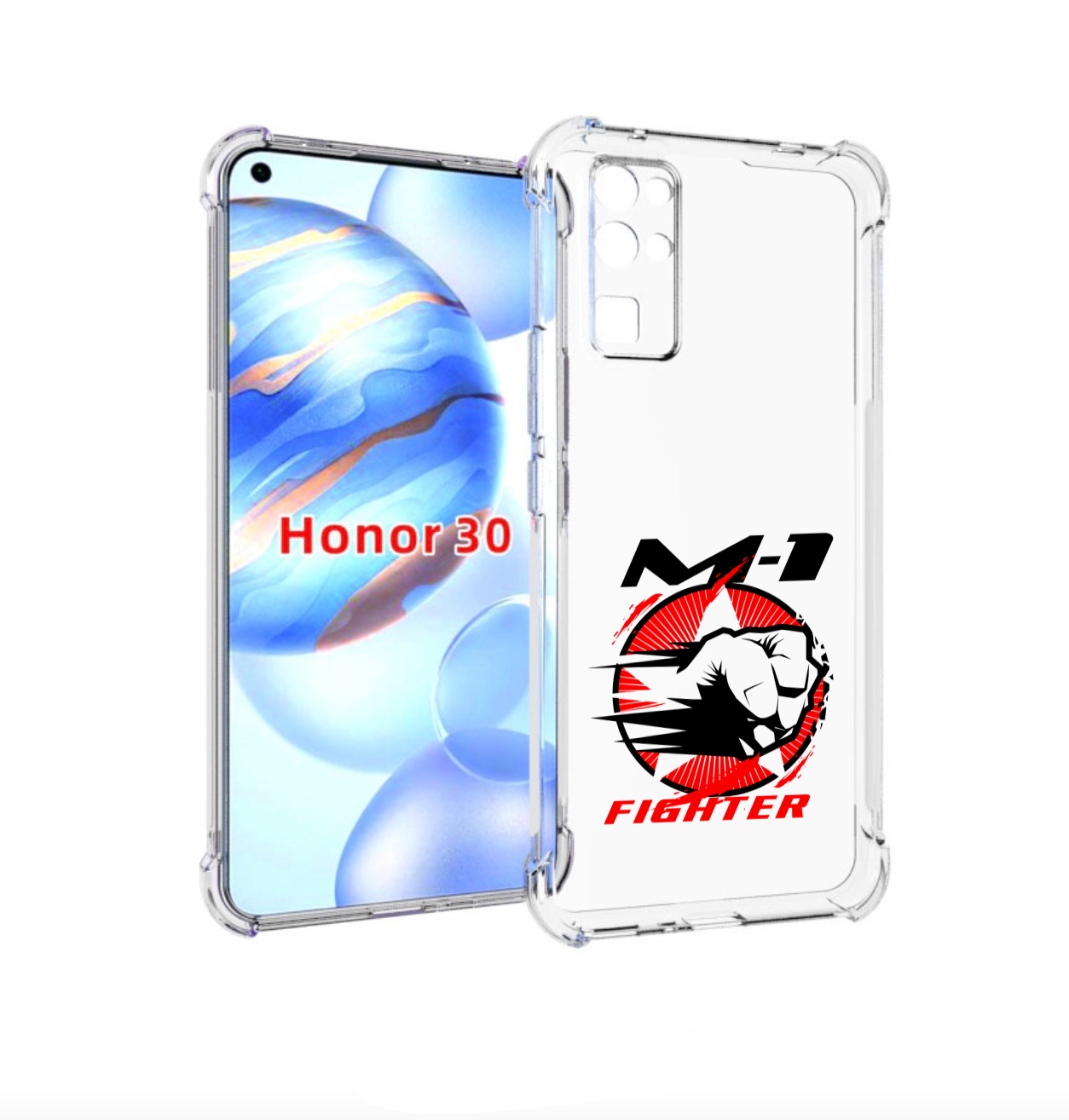 

Чехол бампер MyPads единоборства М-1 для Honor 30 (BMH-AN10) про, Прозрачный, Tocco