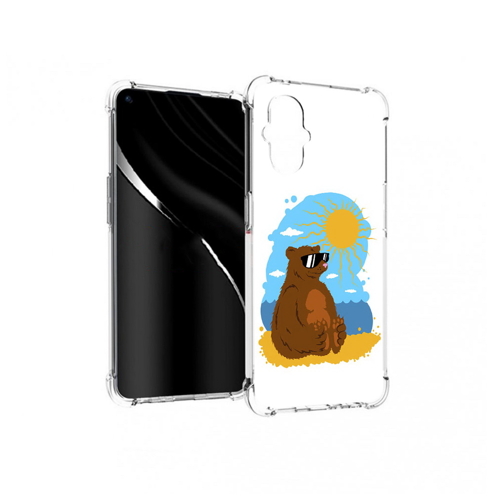 

Чехол MyPads Tocco для OnePlus Nord N20 5G медведь на чиле (PT227047.135.468), Прозрачный, Tocco