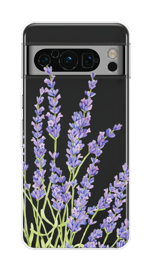 

Чехол на Google Pixel 8 Pro "Лавандовые стебли", Фиолетовый;зеленый, 271650-1