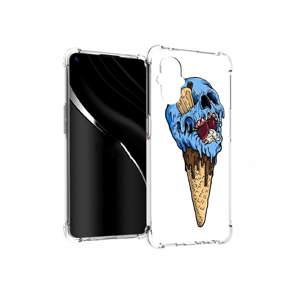 

Чехол MyPads Tocco для OnePlus Nord N20 5G мороженное череп (PT227047.135.484), Прозрачный, Tocco