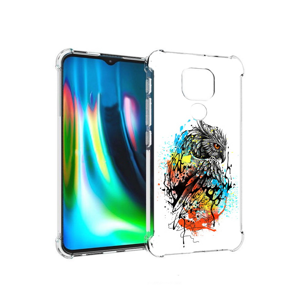 

Чехол MyPads Tocco для Motorola Moto E7 Plus Творческая сова (PT155921.339.170), Прозрачный, Tocco