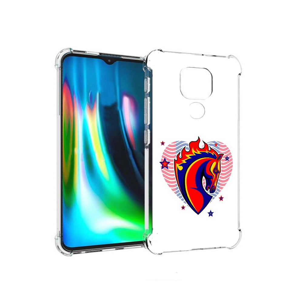 

Чехол MyPads Tocco для Motorola Moto E7 Plus ФК ЦСЛ Лошадь (PT155921.339.180), Прозрачный, Tocco