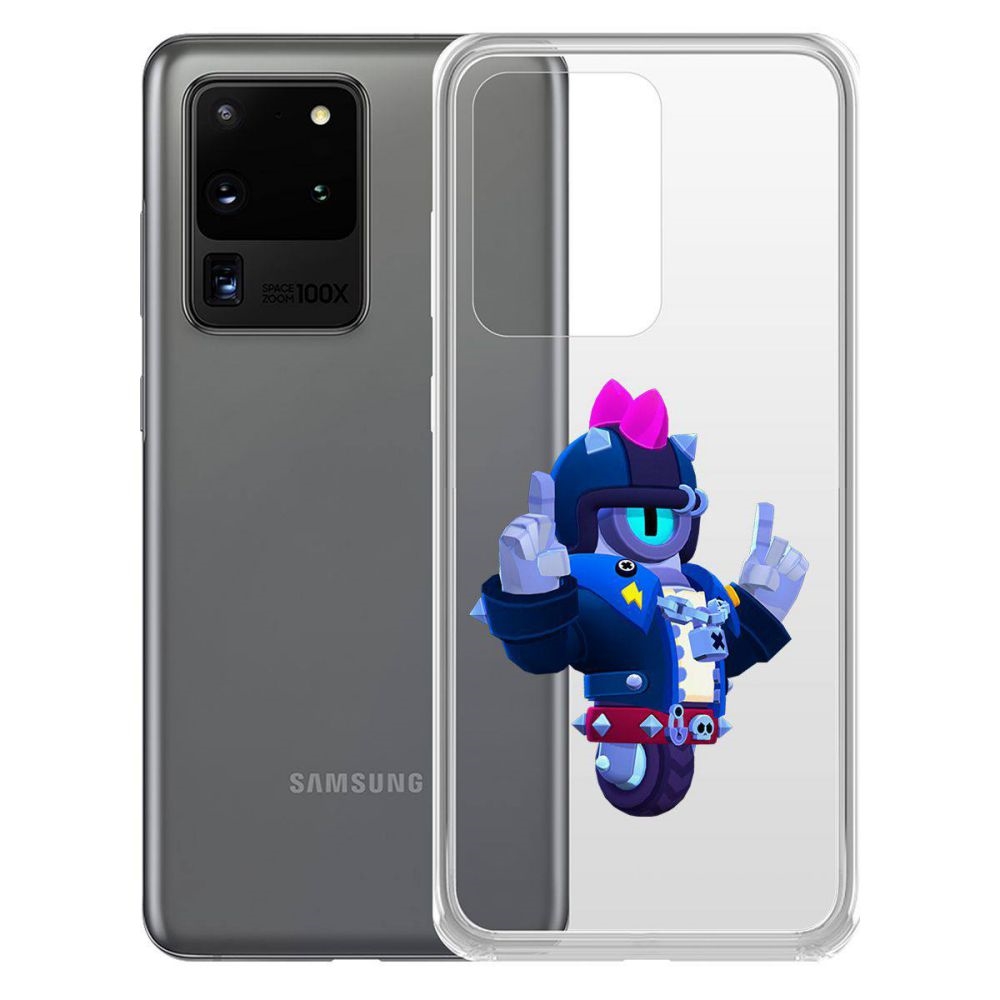 

Чехол-накладка Brawl Stars-Дикий Сту для Samsung Galaxy S20 Ultra (G988)