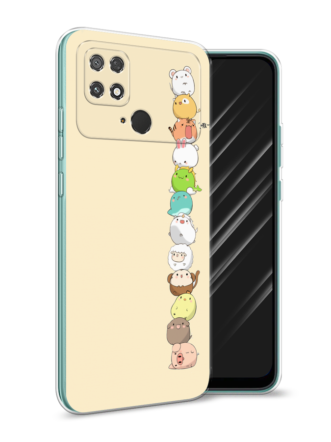 

Чехол Awog на Poco C40 "Питомцы Чиби", Разноцветный, 315850-2