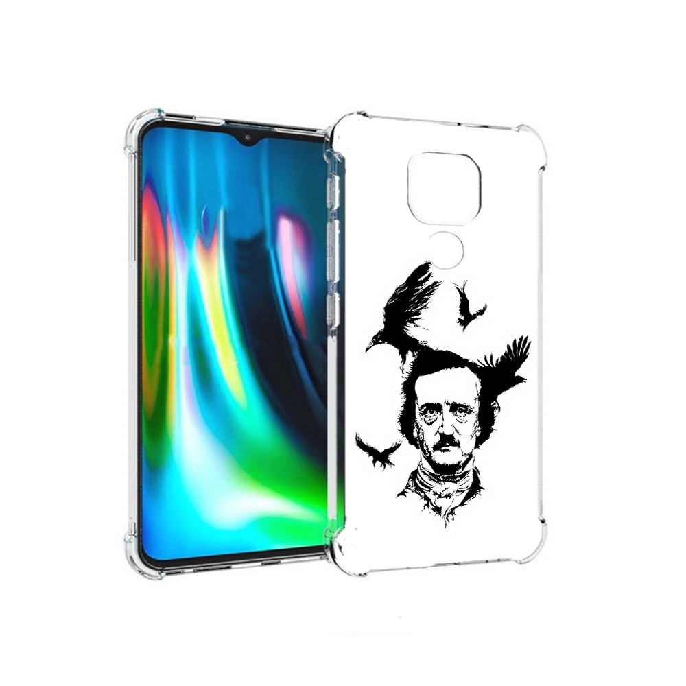 

Чехол MyPads Tocco для Motorola Moto E7 Plus Эдгар Аллан черно белый (PT155921.339.204), Прозрачный, Tocco