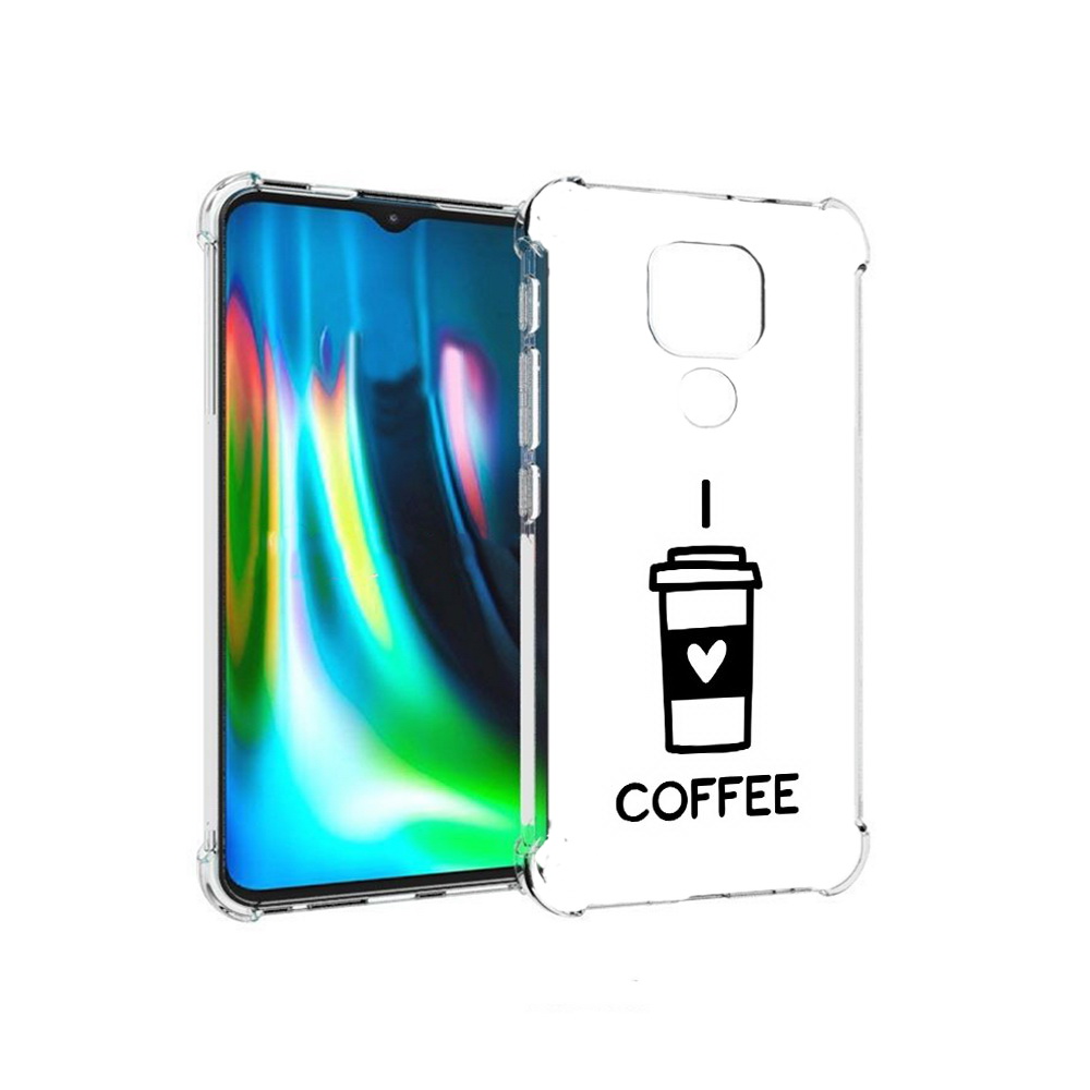 

Чехол MyPads Tocco для Motorola Moto E7 Plus Я люблю кофе (PT155921.339.206), Прозрачный, Tocco