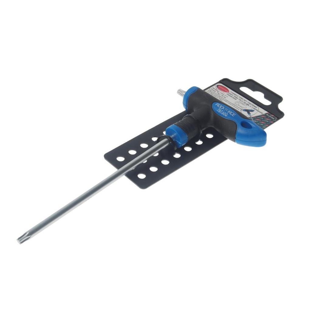 

Ключ TORX Т-образный T30х150мм с резиновой ручкой с держателем ROCKFORCE RF-76730G