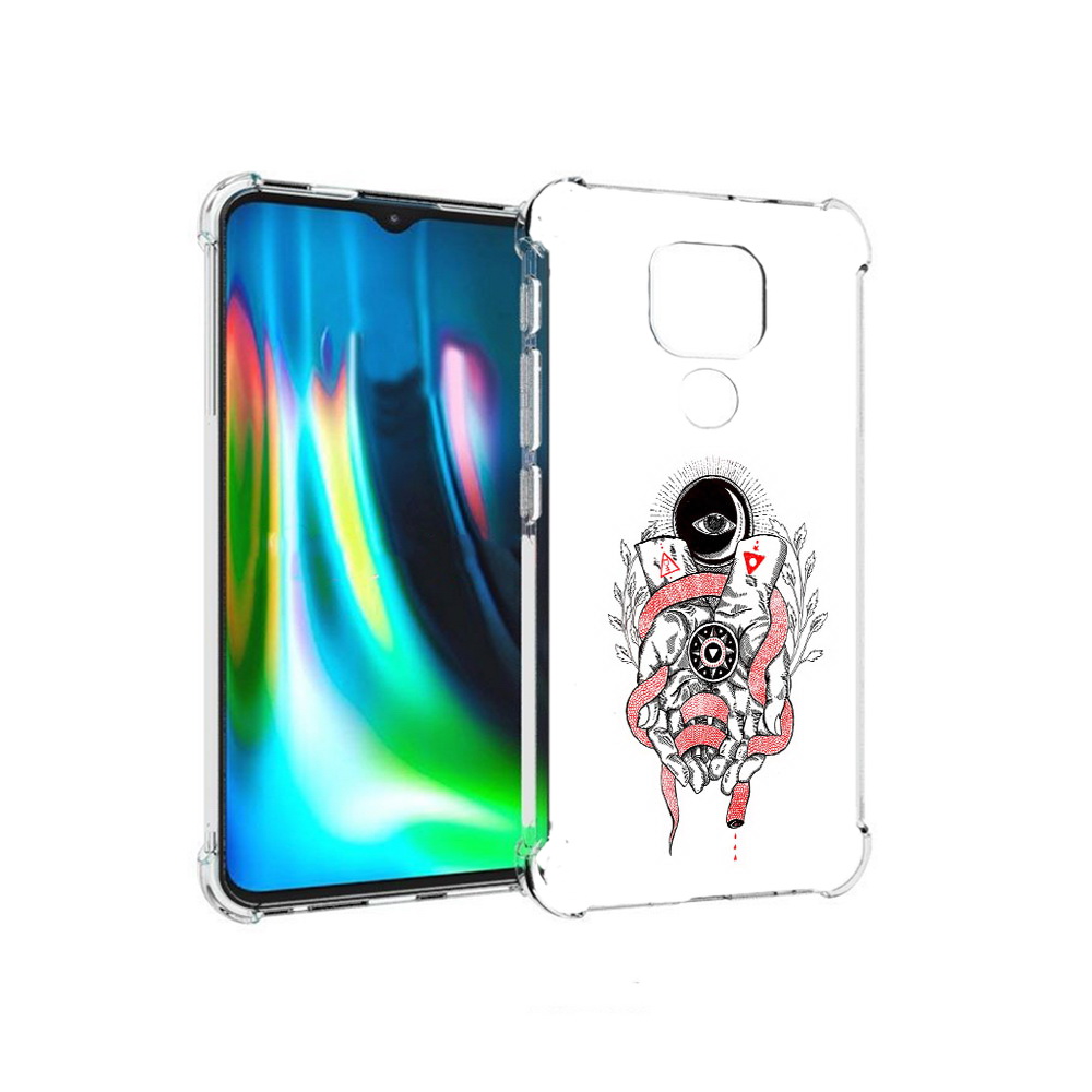 

Чехол MyPads Tocco для Motorola Moto E7 Plus абстрация связанные руки (PT155921.339.213), Прозрачный, Tocco