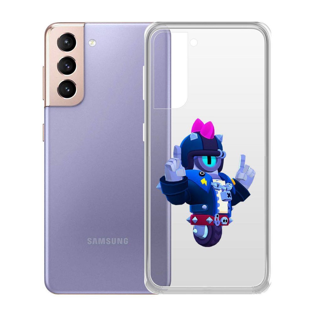 

Чехол-накладка Brawl Stars-Дикий Сту для Samsung Galaxy S21 (G991), Прозрачный