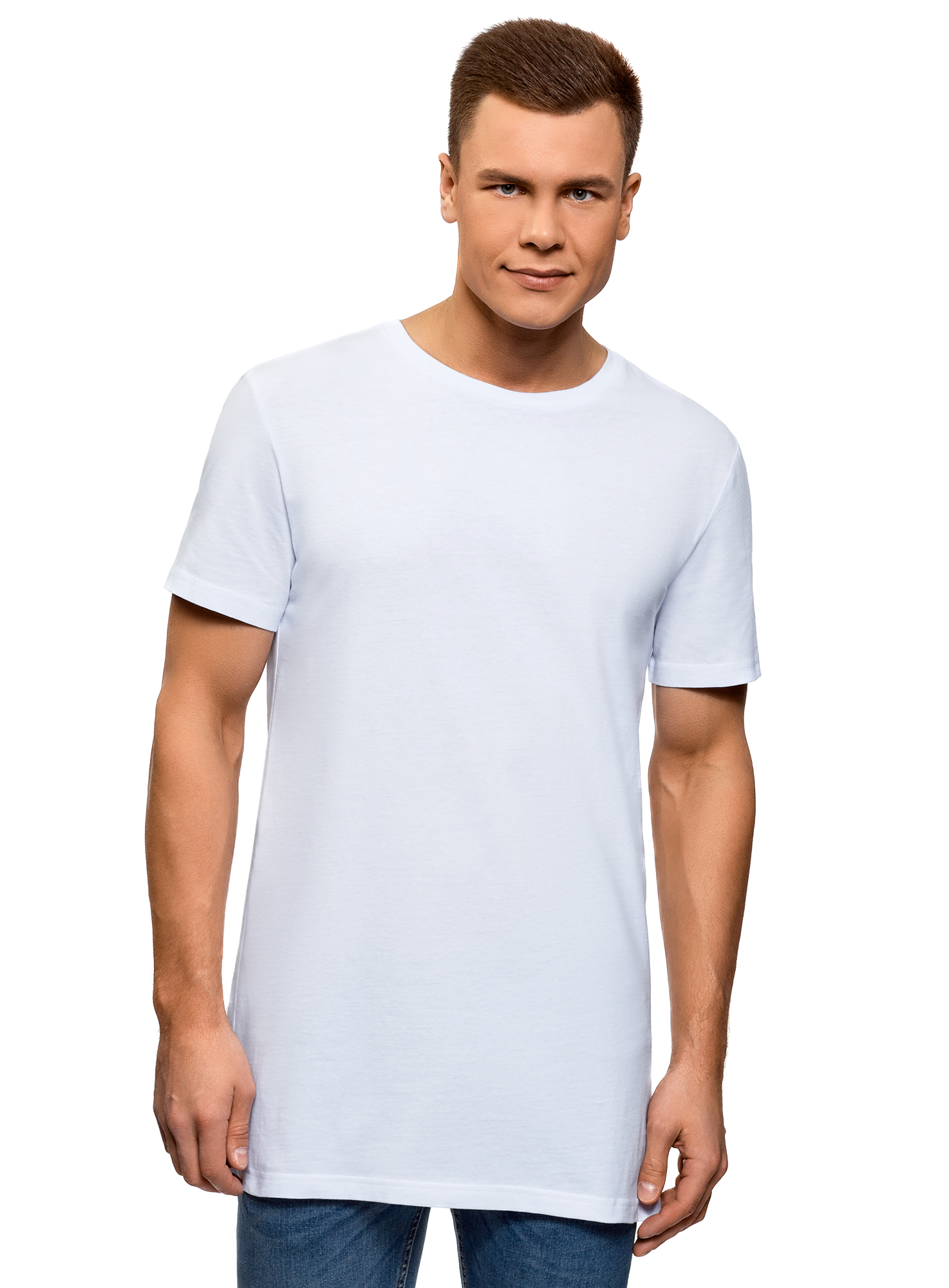 

Футболка мужская oodji 5L631000M белая 2XL, 5L631000M