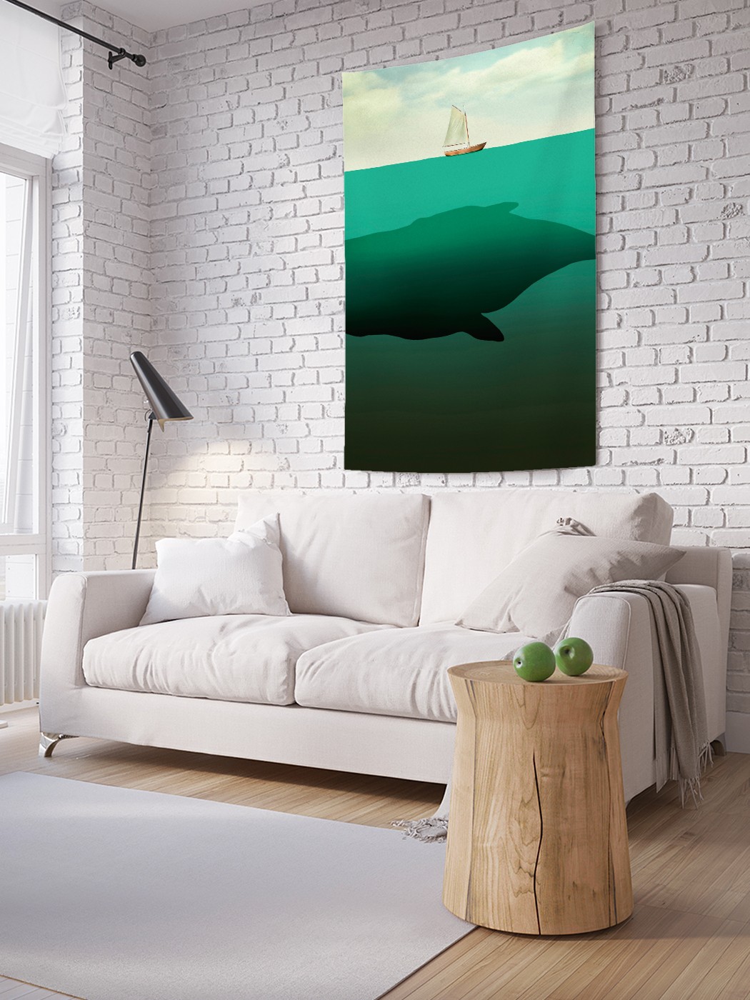 

Вертикальное фотопанно на стену JoyArty Размеры кита 150x200 см, Размеры кита