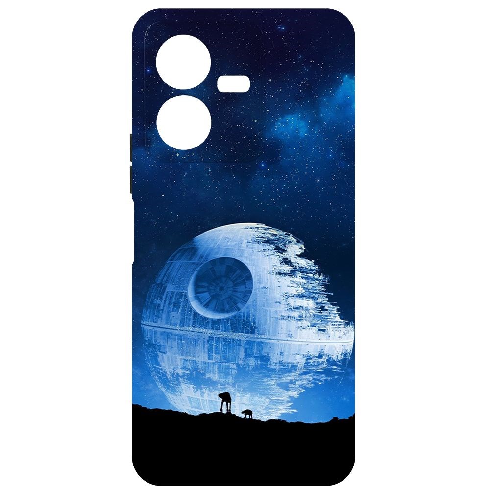 Чехол-накладка Krutoff Soft Case Звездные Войны. Звезда смерти для Vivo Y22 черный