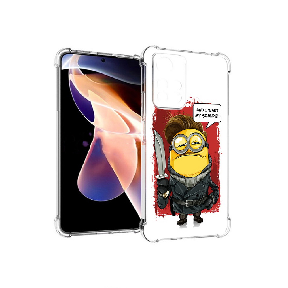 

Чехол MyPads Tocco для Xiaomi Redmi Note 11 Pro миньон убийца (PT224811.282.477), Прозрачный, Tocco