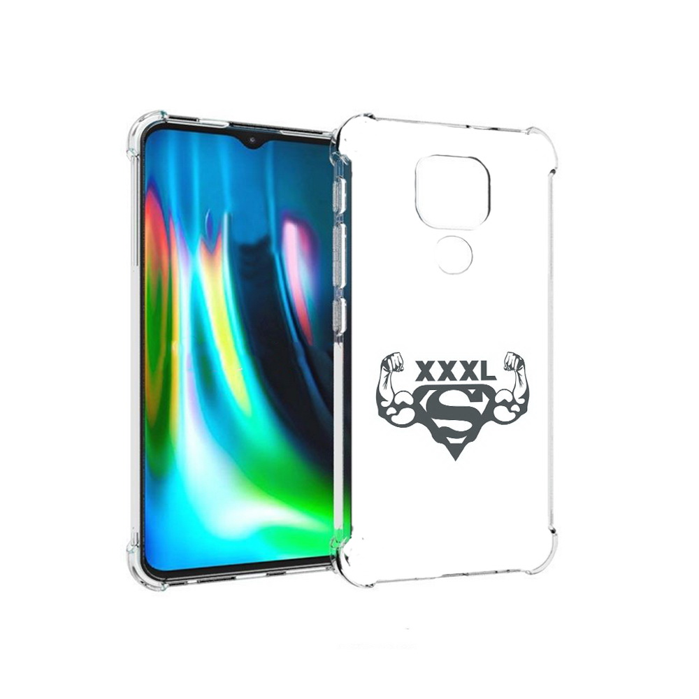 

Чехол MyPads Tocco для Motorola Moto E7 Plus бодибилдинг супермен (PT155921.339.237), Прозрачный, Tocco