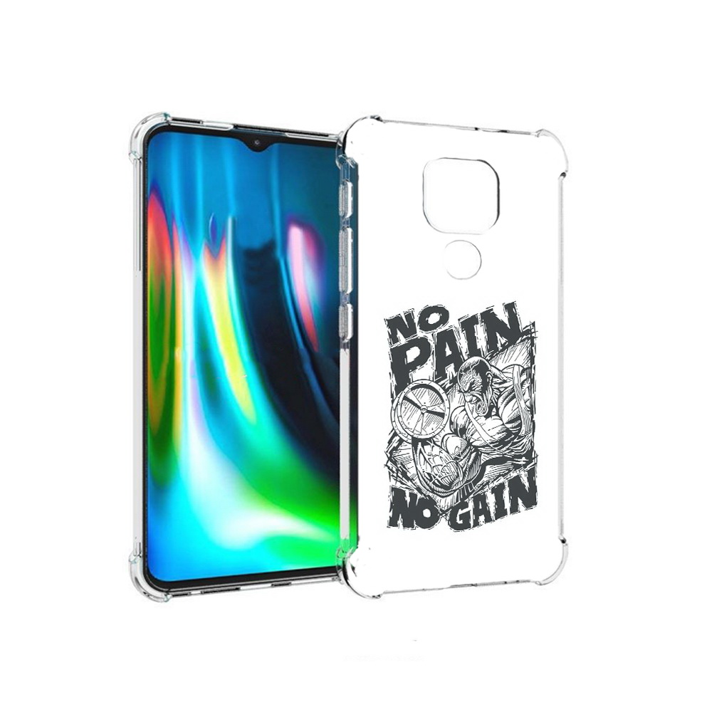 

Чехол MyPads Tocco для Motorola Moto E7 Plus бодибилдинг тяжелая работа (PT155921.339.238), Прозрачный, Tocco
