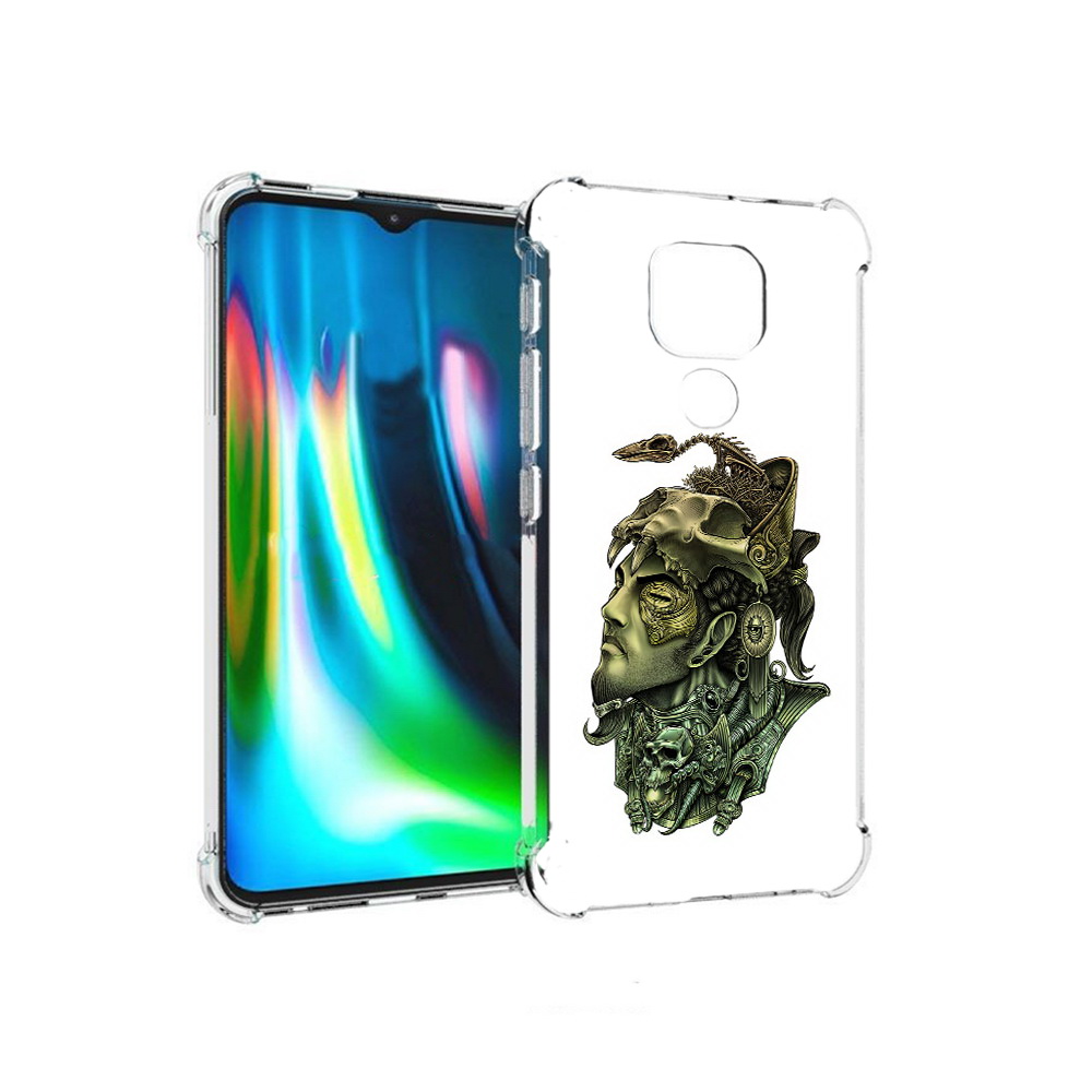 

Чехол MyPads Tocco для Motorola Moto E7 Plus бронзовый воин (PT155921.339.248), Прозрачный, Tocco