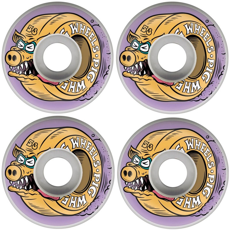 фото Колеса для скейтборда pig hog wild purple 53mm 2022