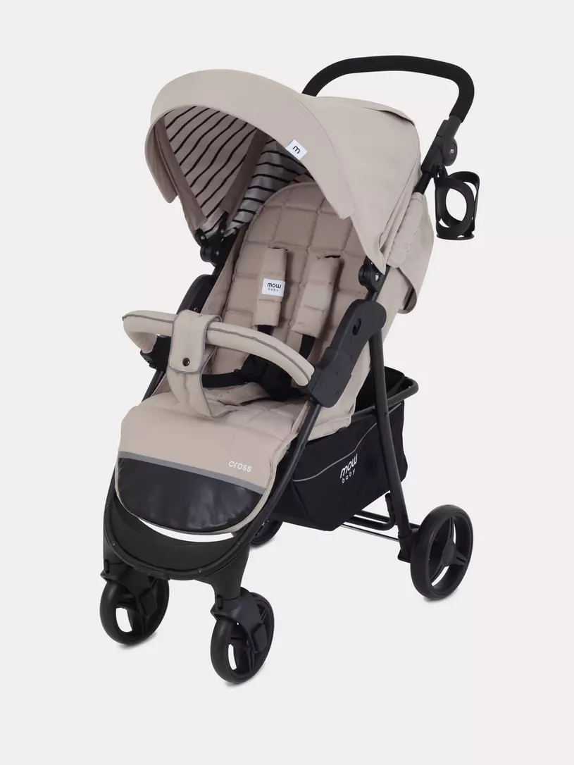 

Коляска детская прогулочная MOWBaby CROSS RA080 Beige, Mowbaby_Cross