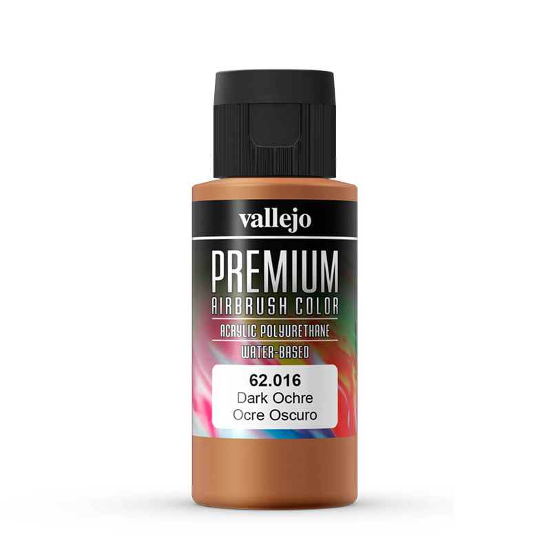 

Краска акрил-уретановая Vallejo Premium Color охра темная/Dark Ochre 62016