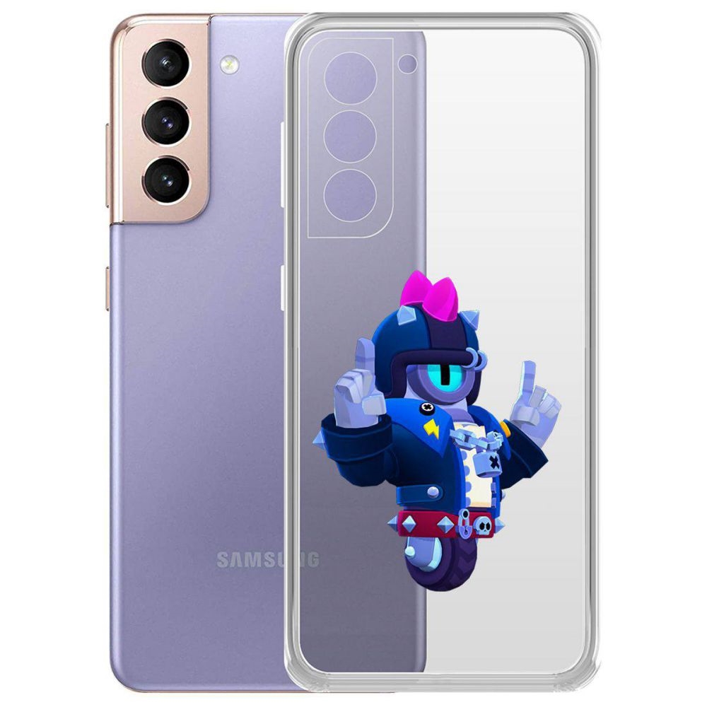 

Чехол-накладка Brawl Stars-Дикий Сту для Samsung Galaxy S21+ (G996)