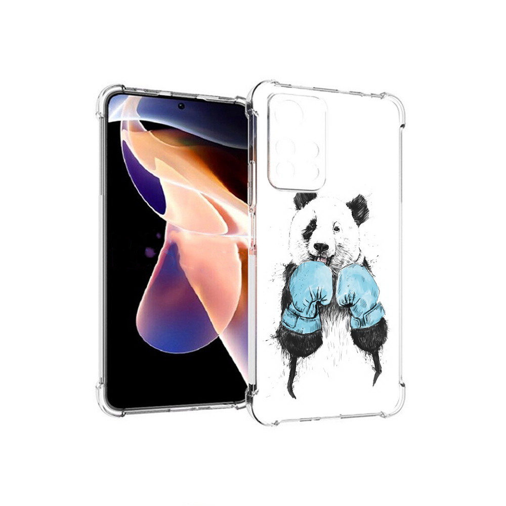 

Чехол MyPads Tocco для Xiaomi Redmi Note 11 Pro панда боксер (PT224811.282.531), Прозрачный, Tocco