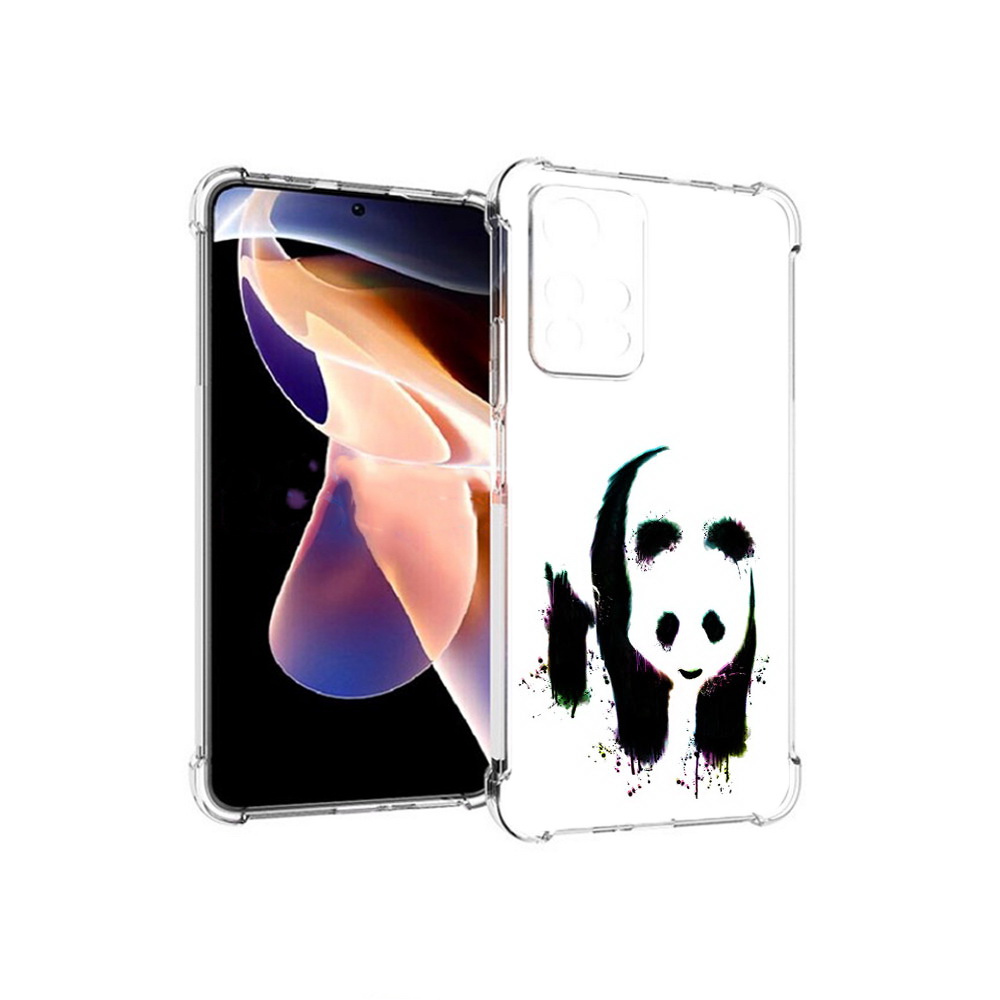 

Чехол MyPads Tocco для Xiaomi Redmi Note 11 Pro панда в акварели (PT224811.282.532), Прозрачный, Tocco