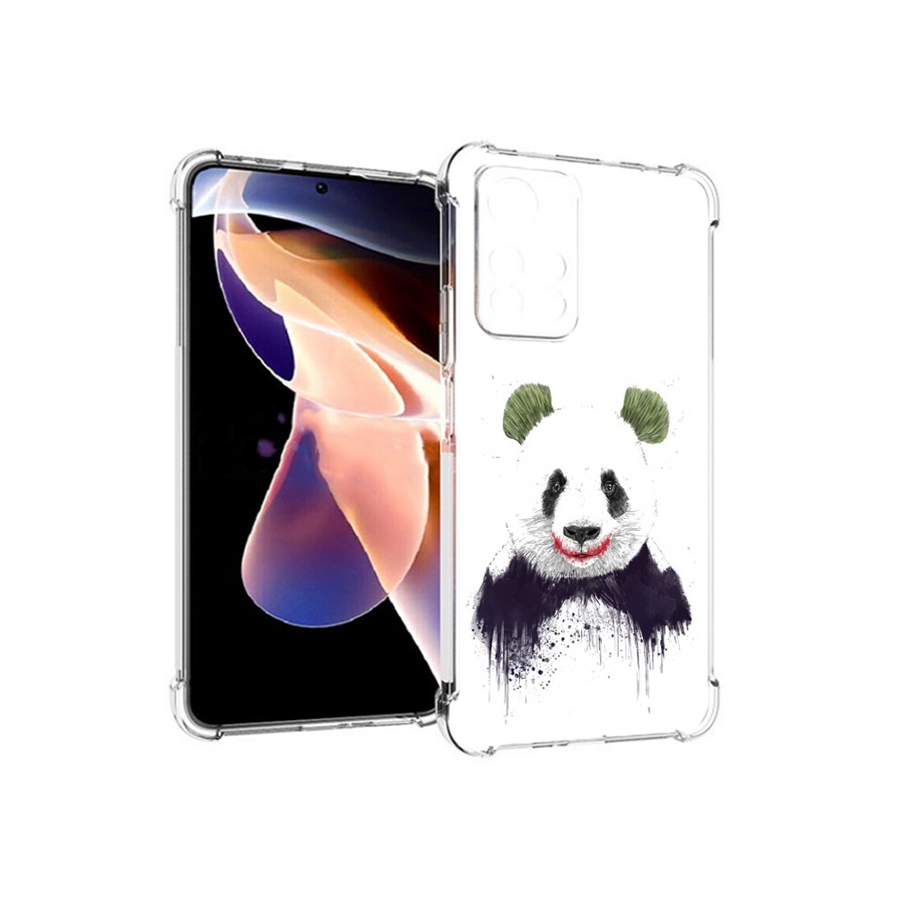

Чехол MyPads Tocco для Xiaomi Redmi Note 11 Pro панда джокер (PT224811.282.533), Прозрачный, Tocco