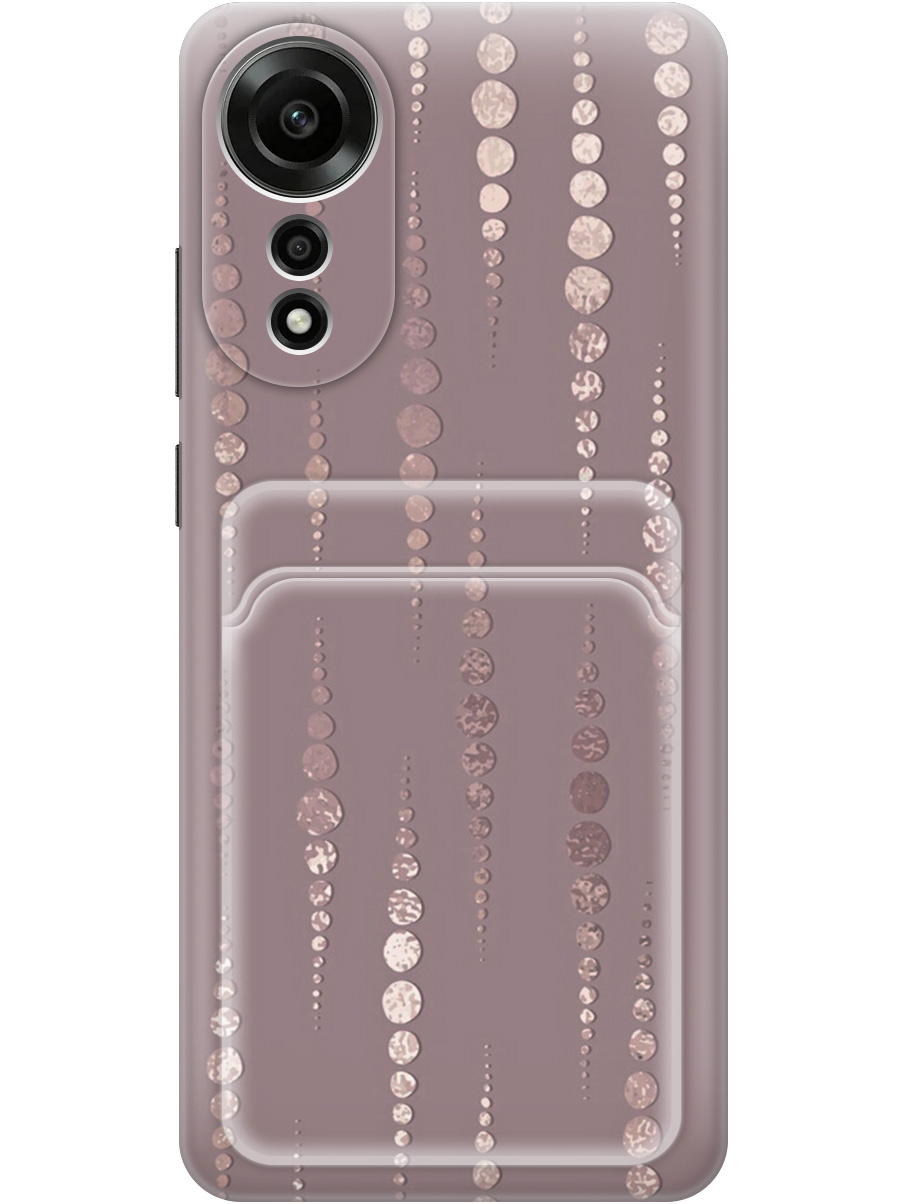 

Силиконовый чехол на Oppo A78 4G с принтом с карманом для карты прозрачный 794100, Прозрачный;белый;розовый, 782629431