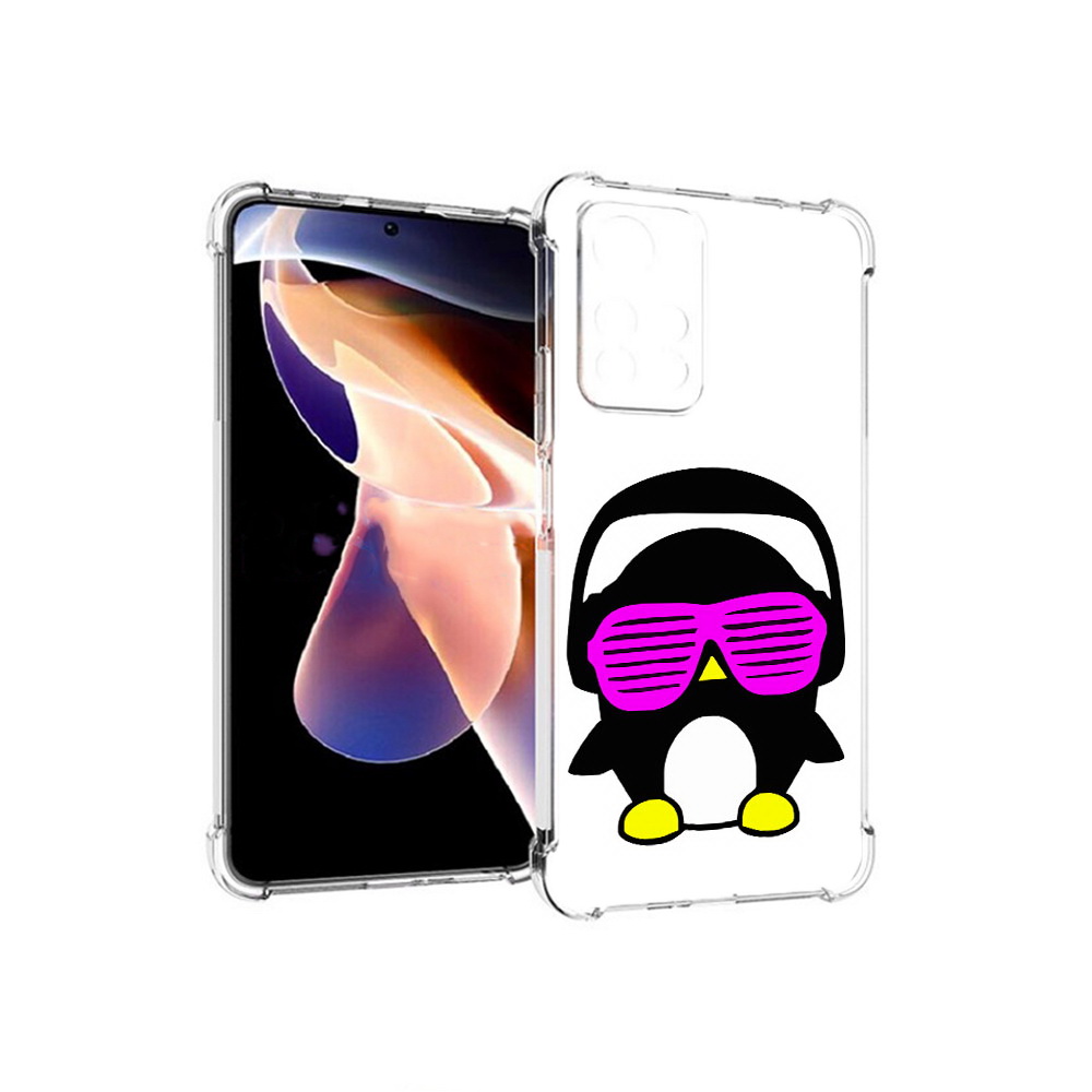 

Чехол MyPads Tocco для Xiaomi Redmi Note 11 Pro пингвин (PT224811.282.541), Прозрачный, Tocco