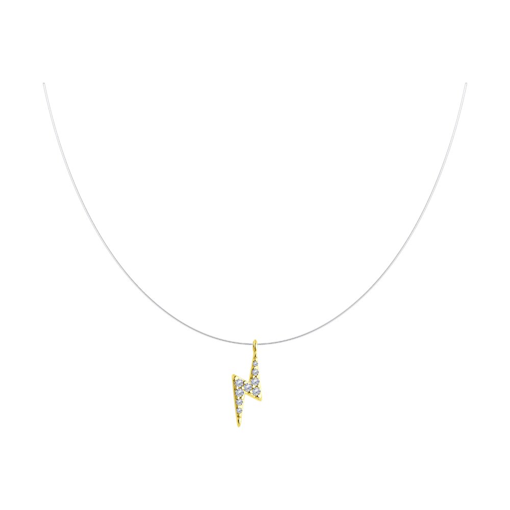 

Колье из серебра с фианитом 42 см SOKOLOV 94070697, 94070697