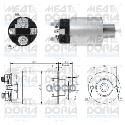 

Втягивающее реле стартера MEAT & DORIA 46167
