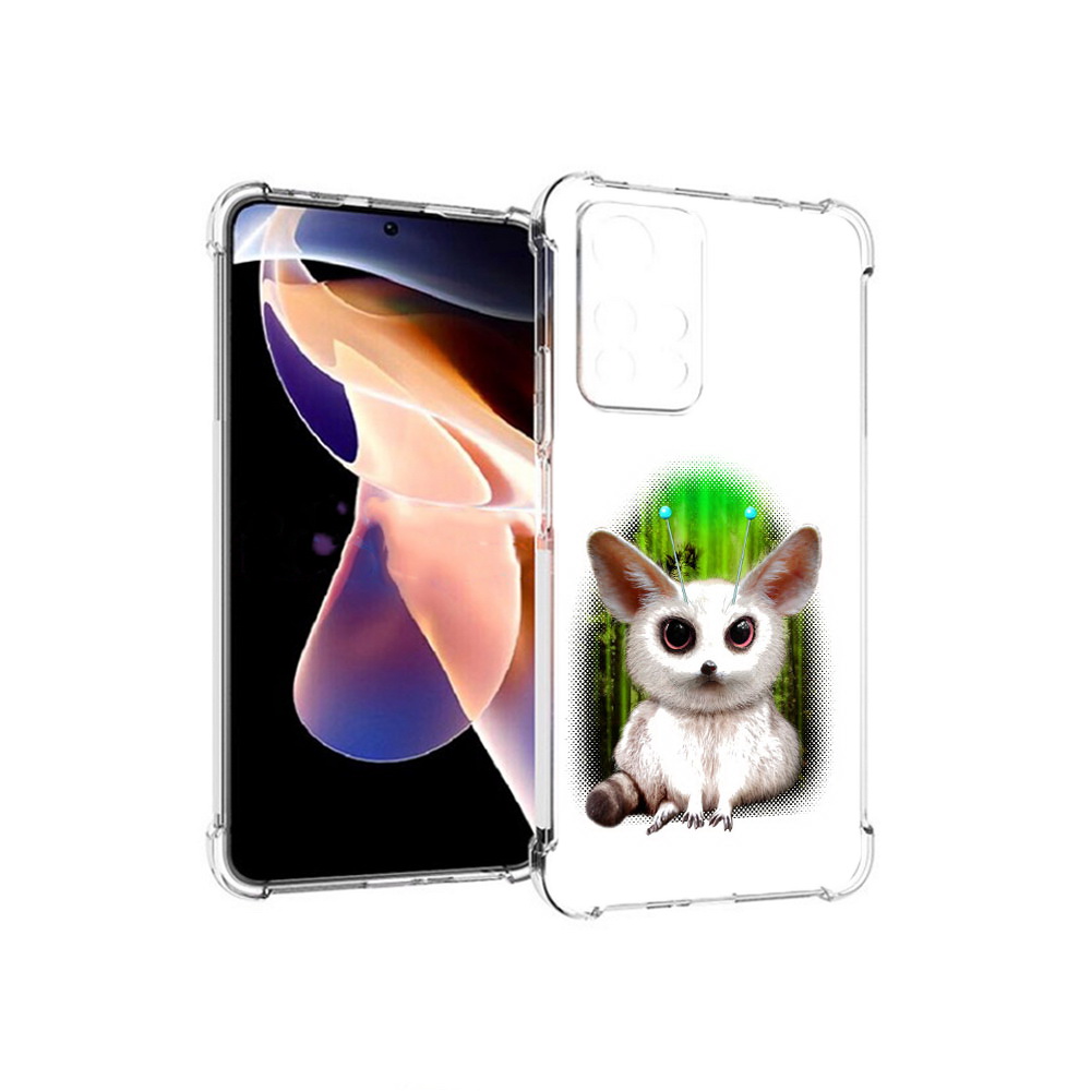 

Чехол MyPads Tocco для Xiaomi Redmi Note 11 Pro пушистое животное (PT224811.282.560), Прозрачный, Tocco