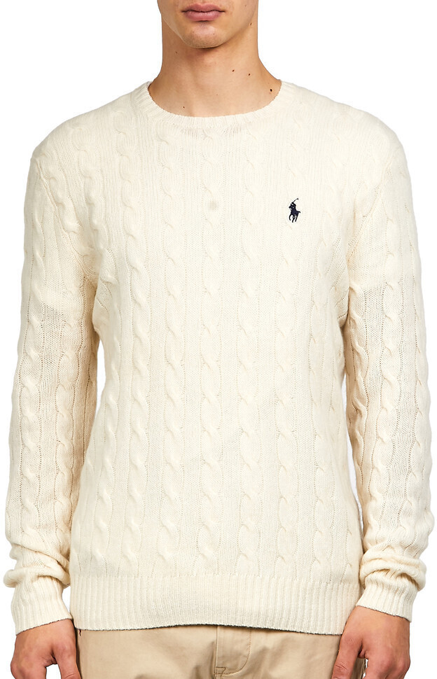 

Пуловер Polo Ralph Lauren для мужчин, белый-010, размер M, 710876762, 710876762
