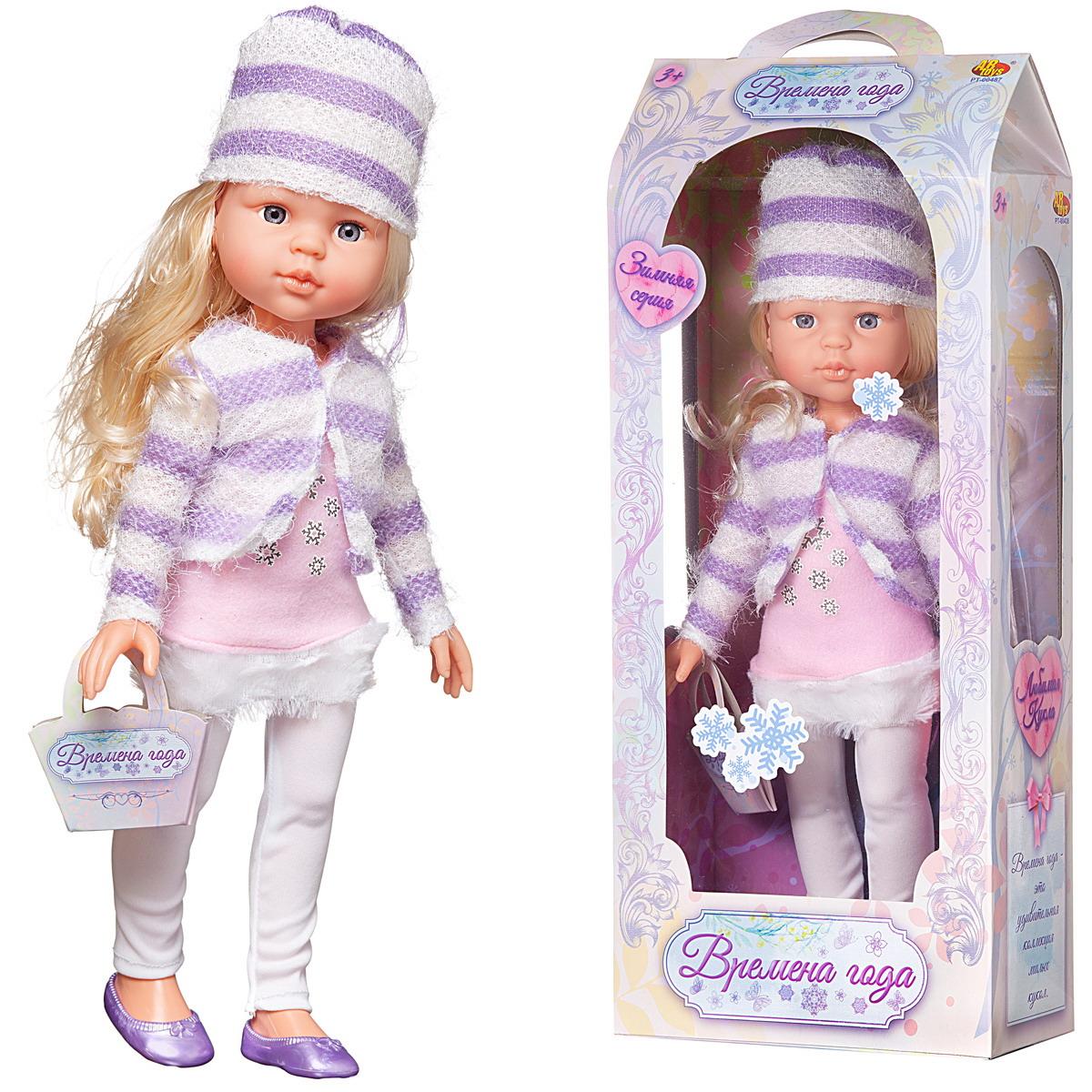 

Кукла ABtoys Времена года (бело-сиреневая одежда) 45 см, PT-00487/сиреневая