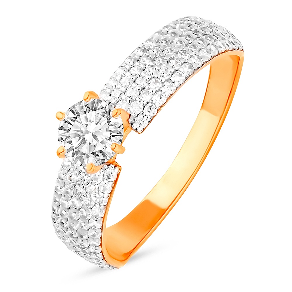

Кольцо из серебра р.  585Gold 701013111, фианит, 701013111