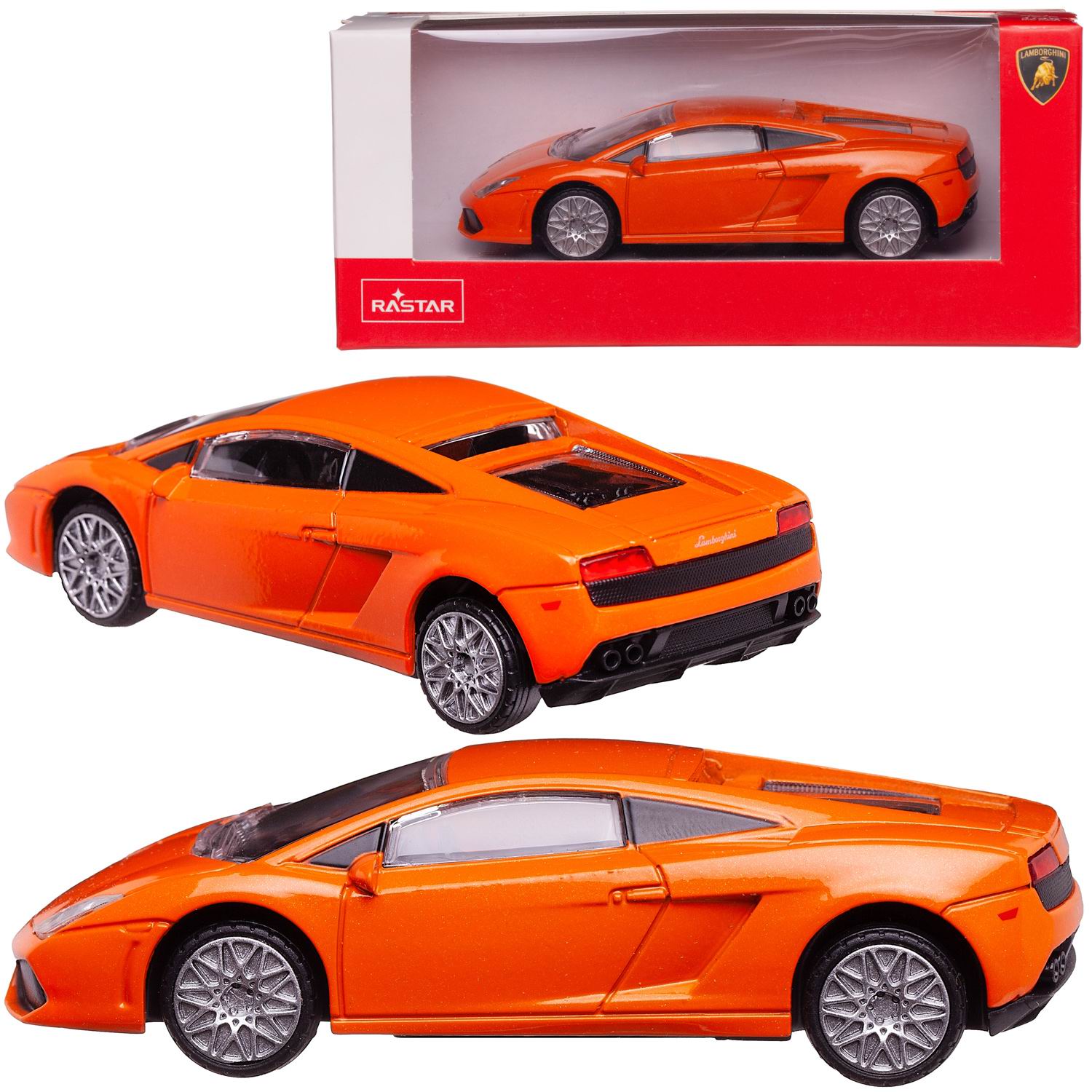 Машина металлическая 140 scale Lamborghini Gallardo LP560-4 цвет оранжевый 930₽