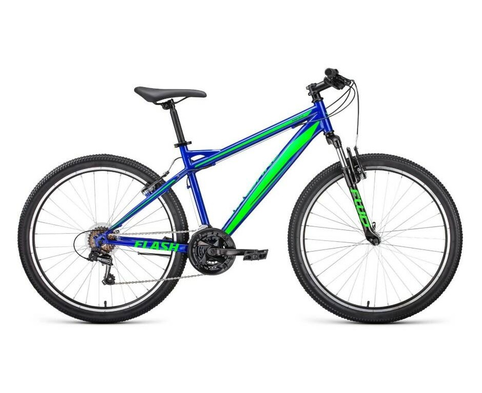 фото Велосипед 26" forward flash 26 1.0 синий ярко-зеленый 20-21 г 19" rbkw1m16g048