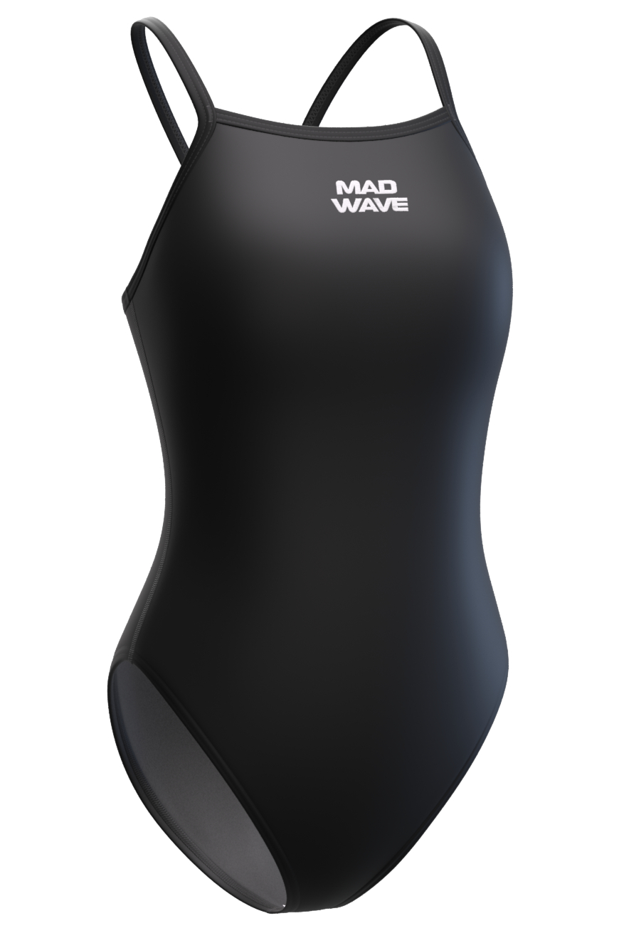 

Купальник слитный женский Mad Wave Nera Anti-Chlor черный L, Nera Anti-Chlor