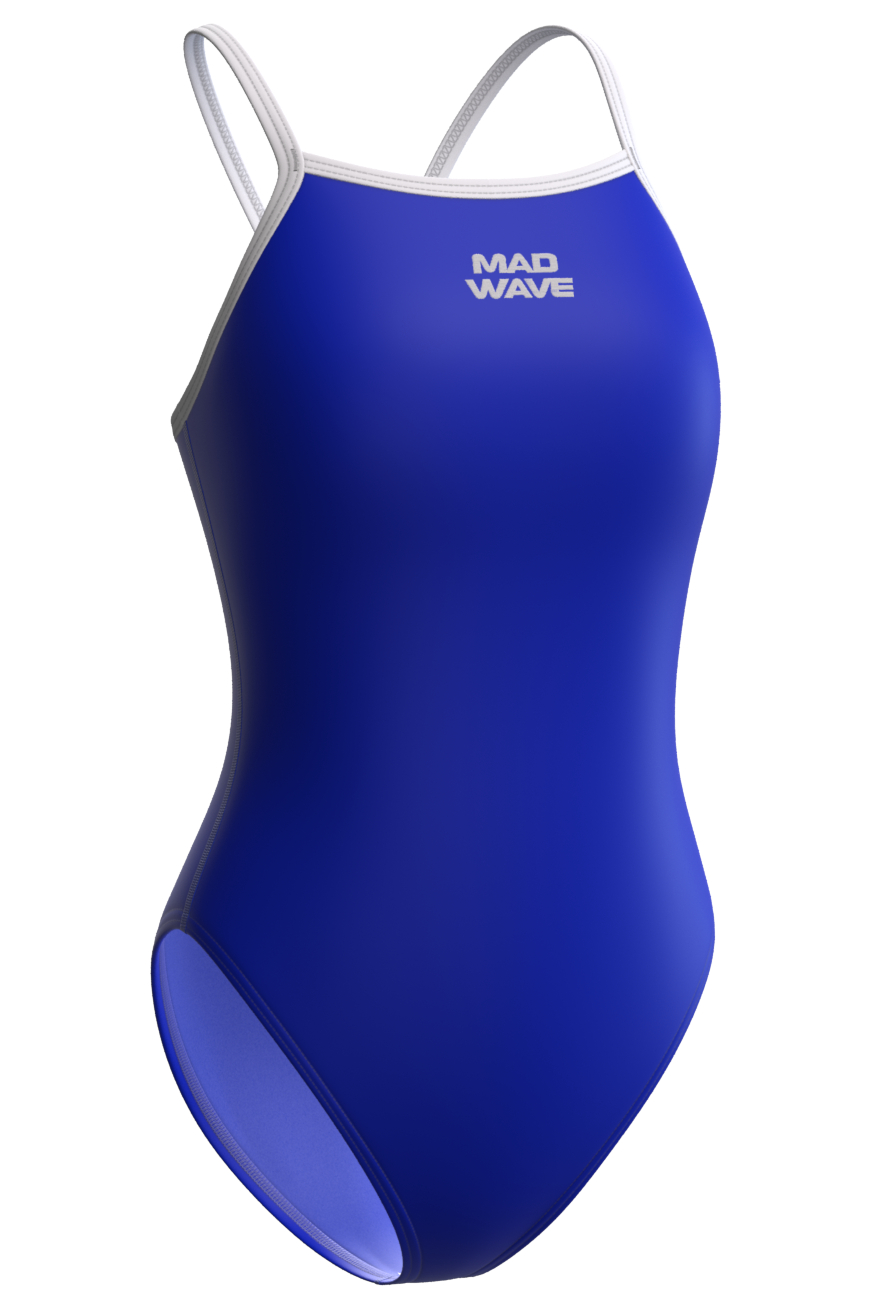 

Купальник слитный женский Mad Wave Nera Anti-Chlor синий XXL, Nera Anti-Chlor