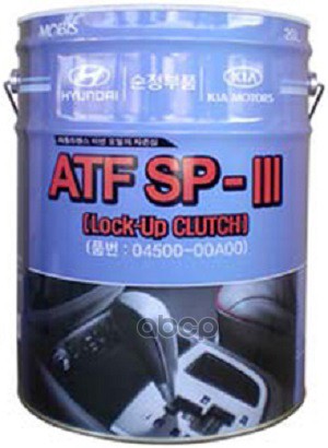 фото Масло трансмиссионное hyundai/kia atf sp3 20 л 04500-00a00 hyundai atf sp-iii/sp-3 hyundai