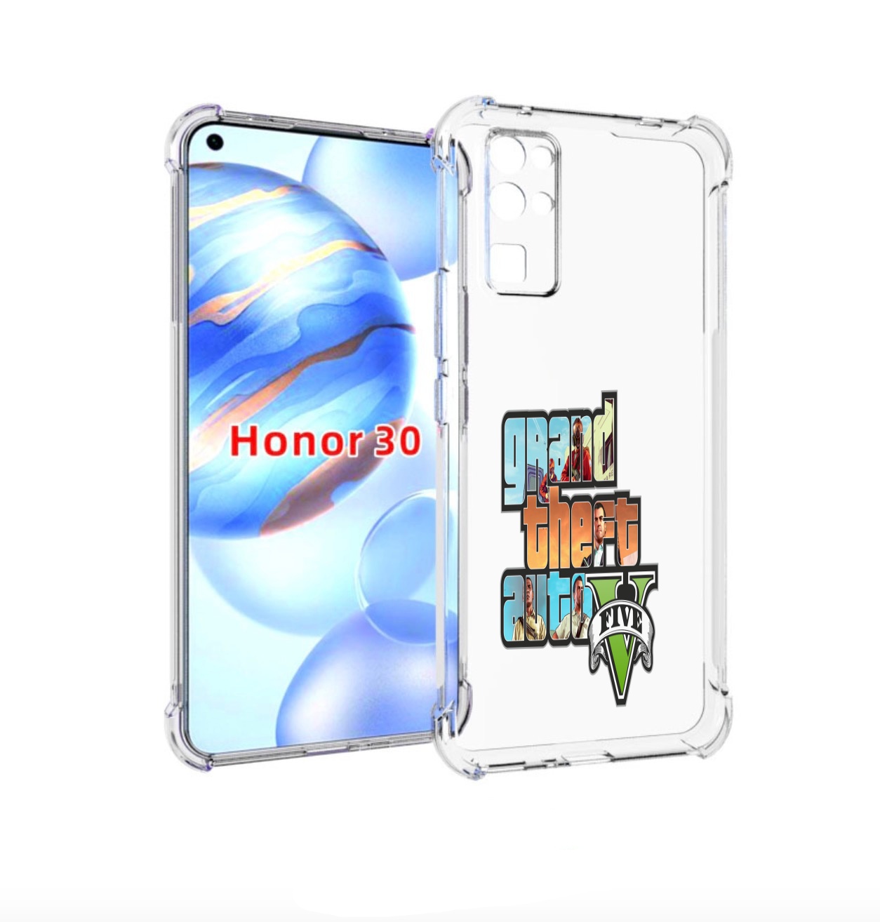 

Чехол бампер MyPads игра гта для Honor 30 (BMH-AN10) противоударный, Прозрачный, Tocco