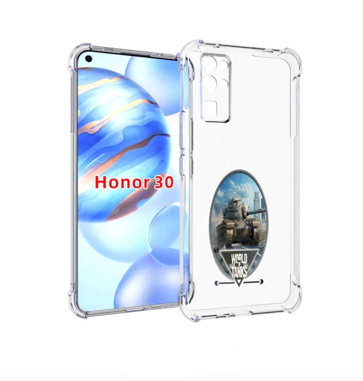 

Чехол бампер MyPads игра с танками для Honor 30 (BMH-AN10) проти, Прозрачный, Tocco