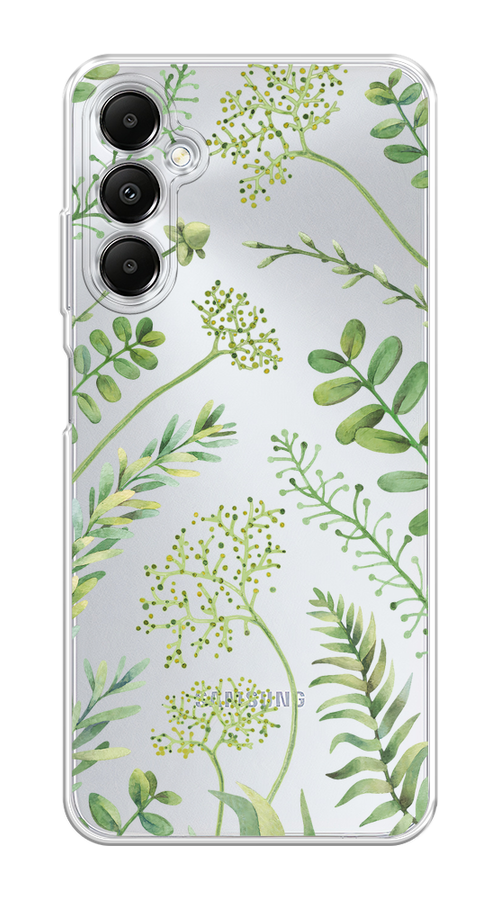 

Чехол на Samsung Galaxy A05s "Green Leaves", Зеленый;прозрачный, 2108850-1