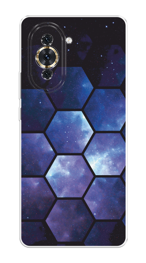 

Чехол на Huawei Nova 10 "Соты космос", Черный;фиолетовый, 6108950-1