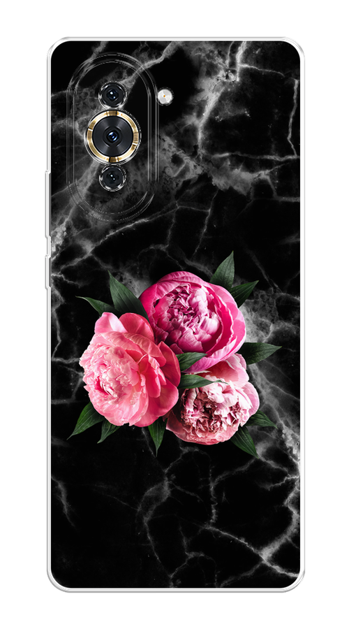 

Чехол на Huawei Nova 10 "Букет на черном мраморе", Черный;серый;розовый;зеленый;белый, 6108950-1