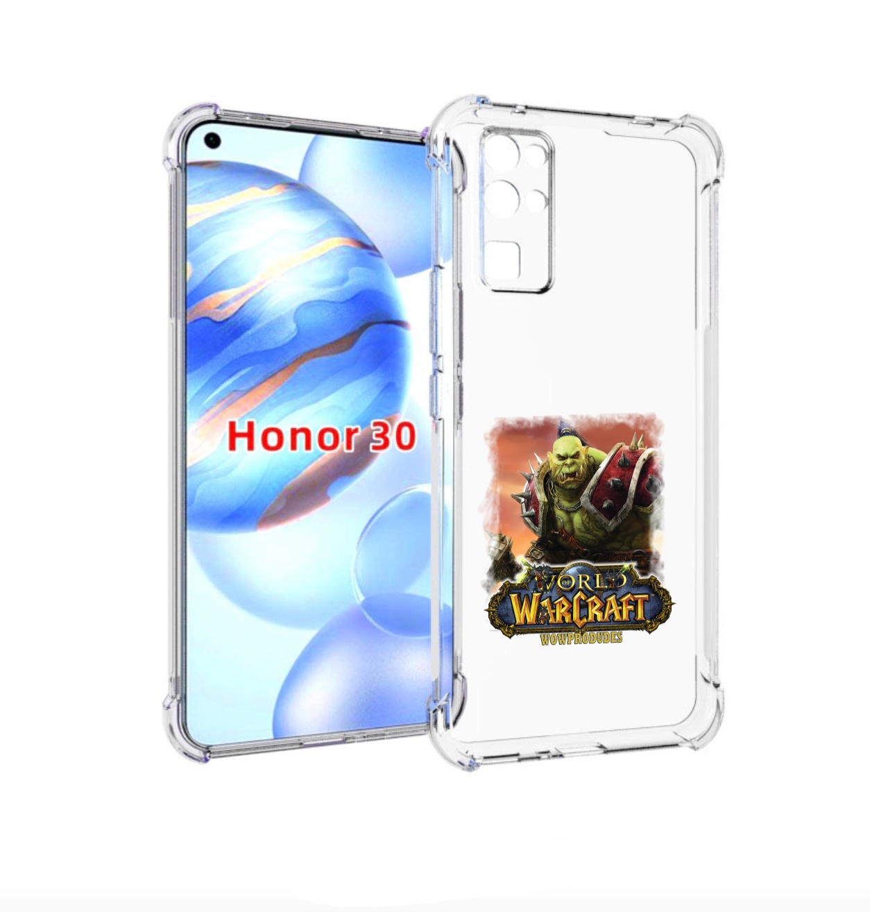 

Чехол бампер MyPads Варкрафт для Honor 30 (BMH-AN10) противоударный, Прозрачный, Tocco