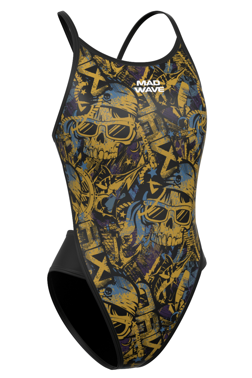 

Купальник слитный женский Mad Wave Daria PBT A5 коричневый XL, Daria PBT A5