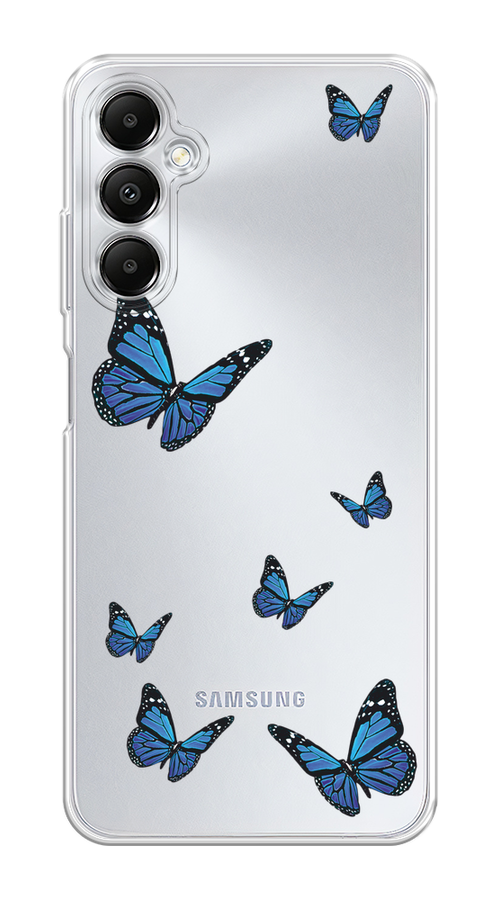 

Чехол на Samsung Galaxy A05s "Blue butterflies", Синий;черный, 2108850-1