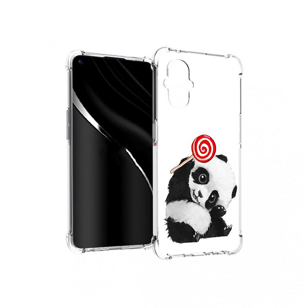 

Чехол MyPads Tocco для OnePlus Nord N20 5G панда с леденцом (PT227047.135.534), Прозрачный, Tocco