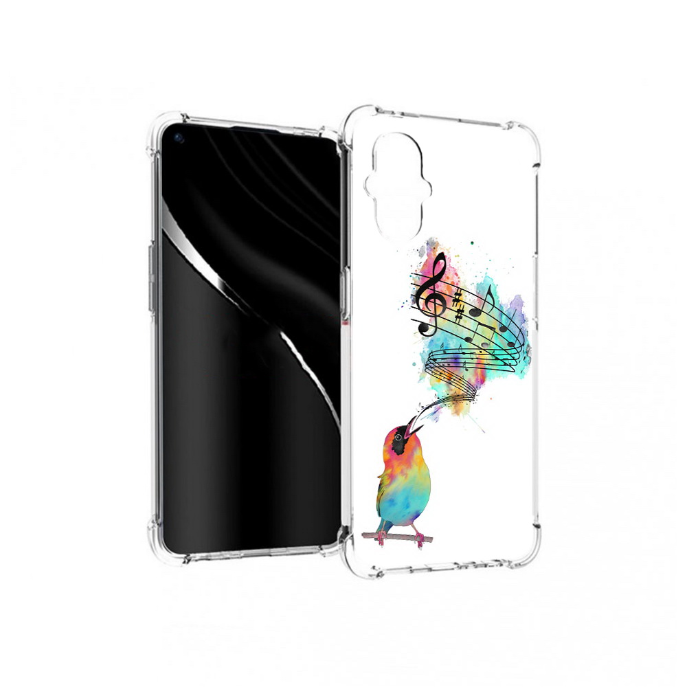 

Чехол MyPads Tocco для OnePlus Nord N20 5G певчая птичка (PT227047.135.536), Прозрачный, Tocco